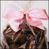 Twist ties with satin bows